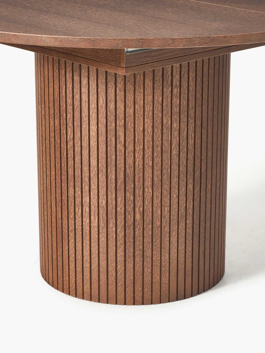 Intragna Extendable Dining Table with Groove Structure, 120 - 160 x 75 cm
