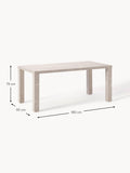 Cagno Marble Effect Dining Table, 180 X 90 cm
