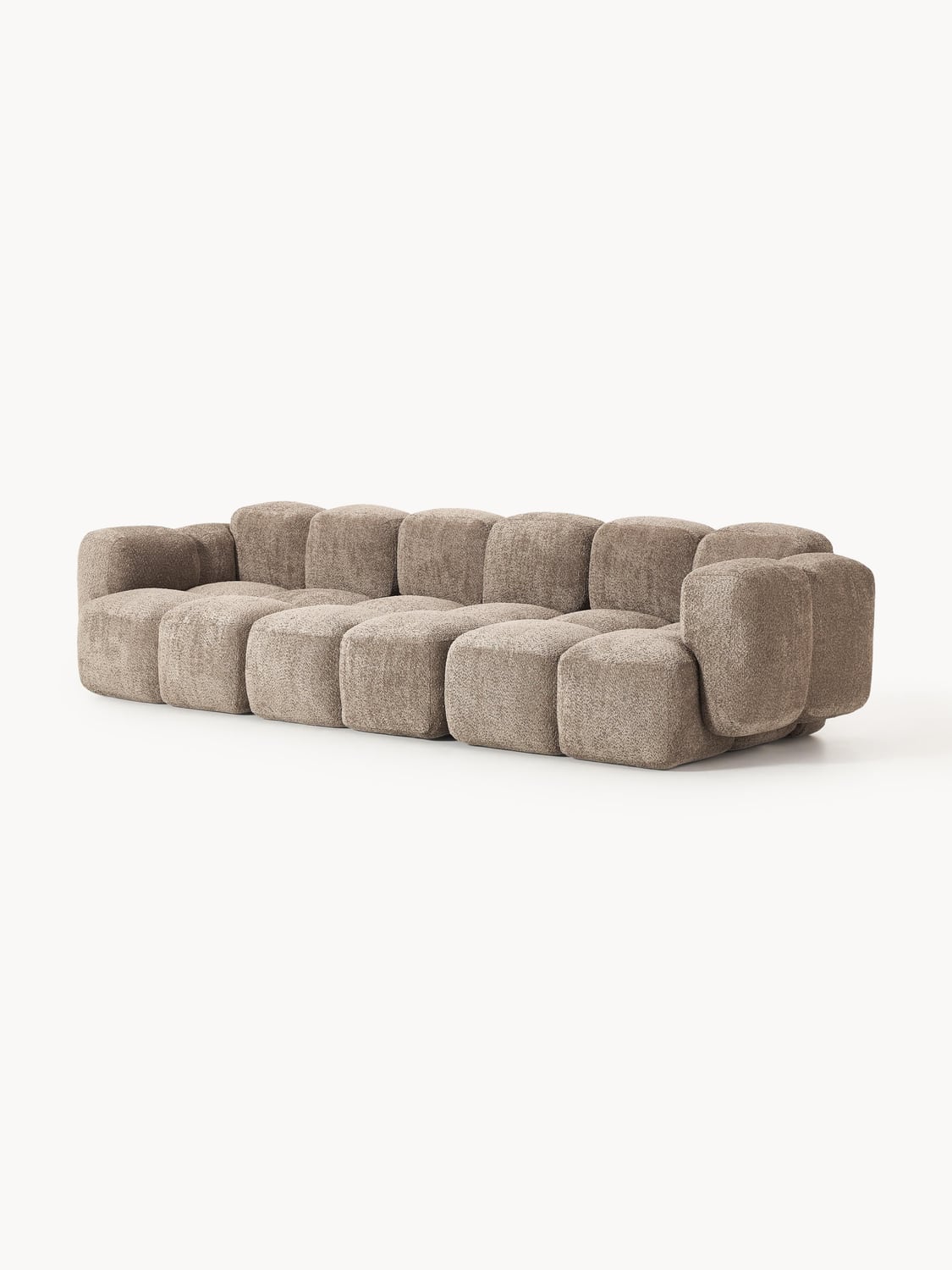 Valbrona Modular Teddy-Bouclé Sofa (4-seater)