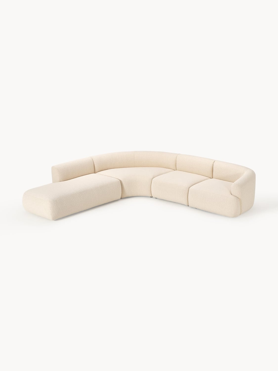 Lavena Modular Bouclé Corner Sofa (4-seater)