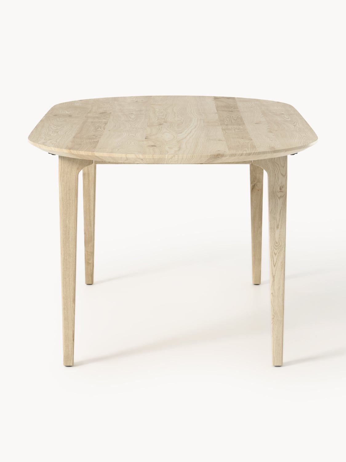 Mozzate Oval Oak Wood Dining Table, 200 x 100 cm