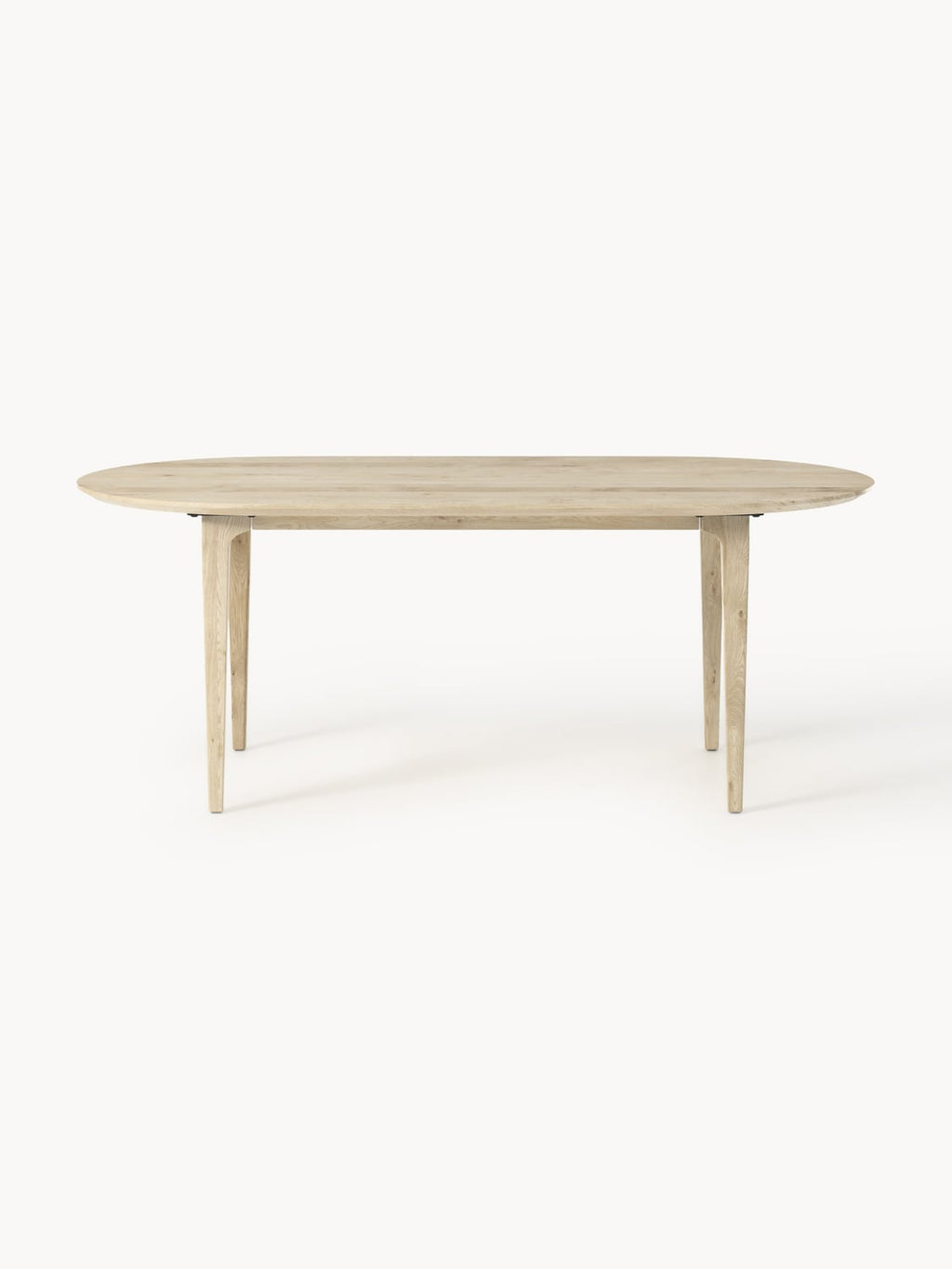 Mozzate Oval Oak Wood Dining Table, 200 x 100 cm