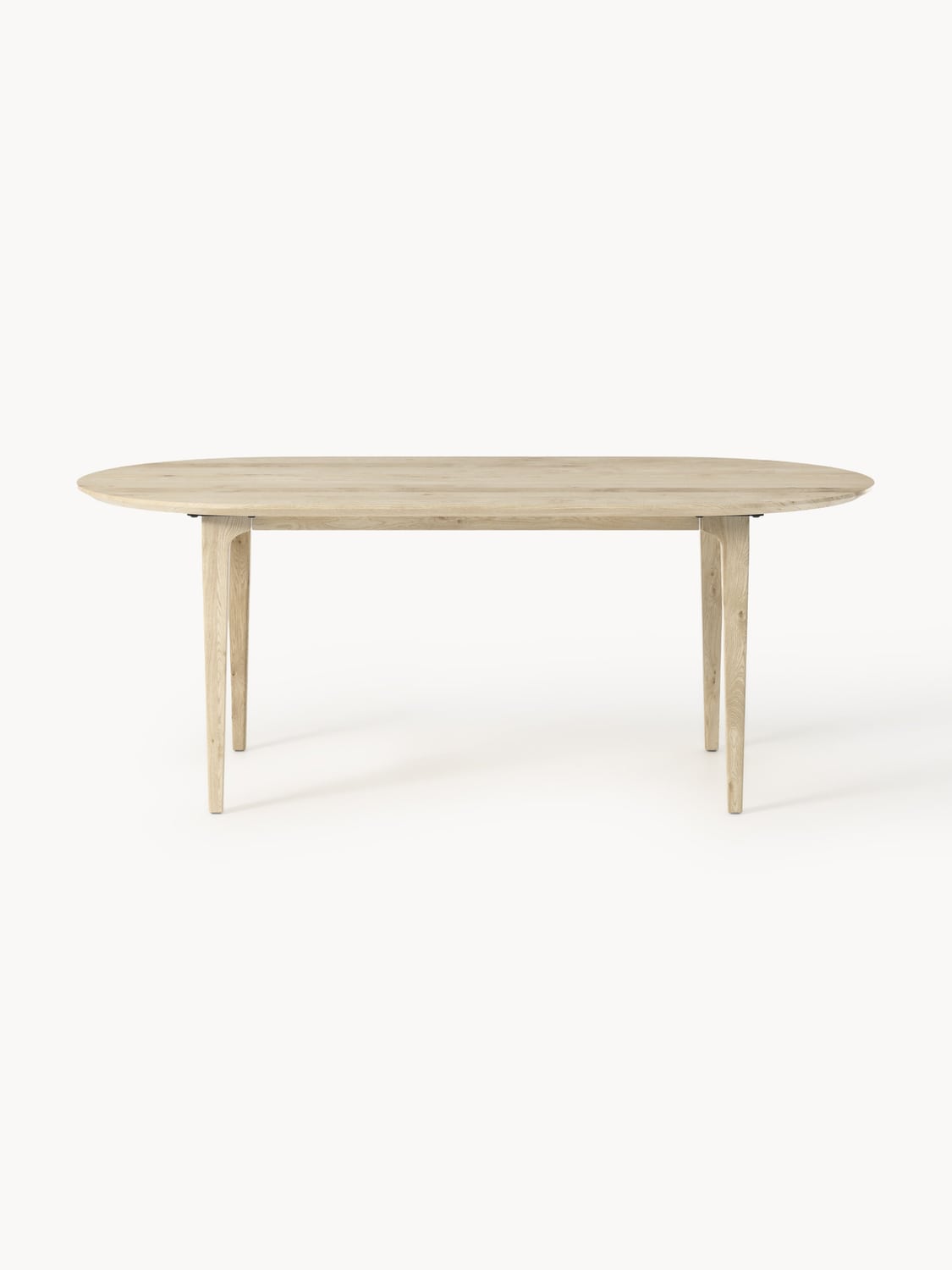Mozzate Oval Oak Wood Dining Table, 200 x 100 cm