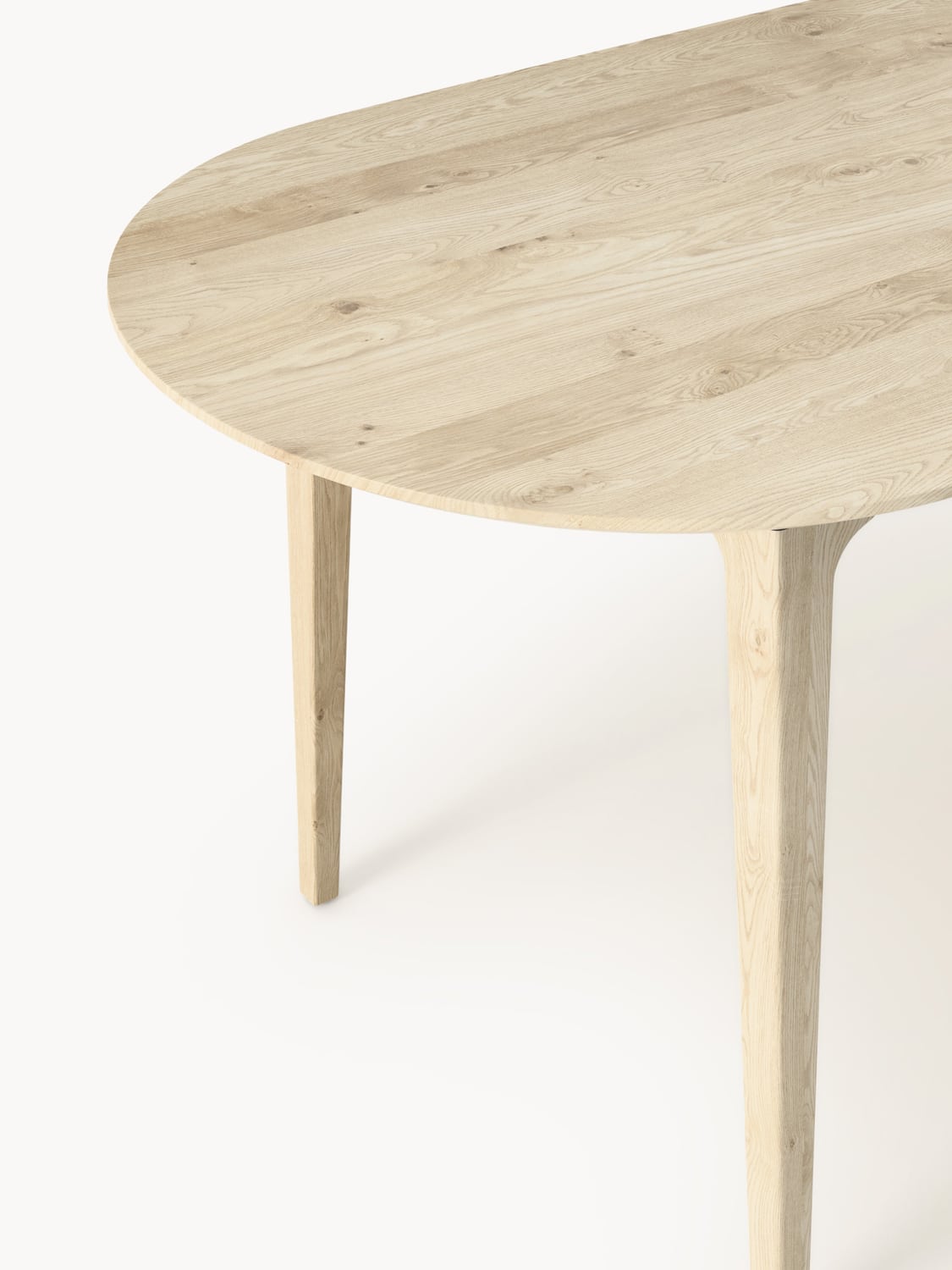 Mozzate Oval Oak Wood Dining Table, 200 x 100 cm