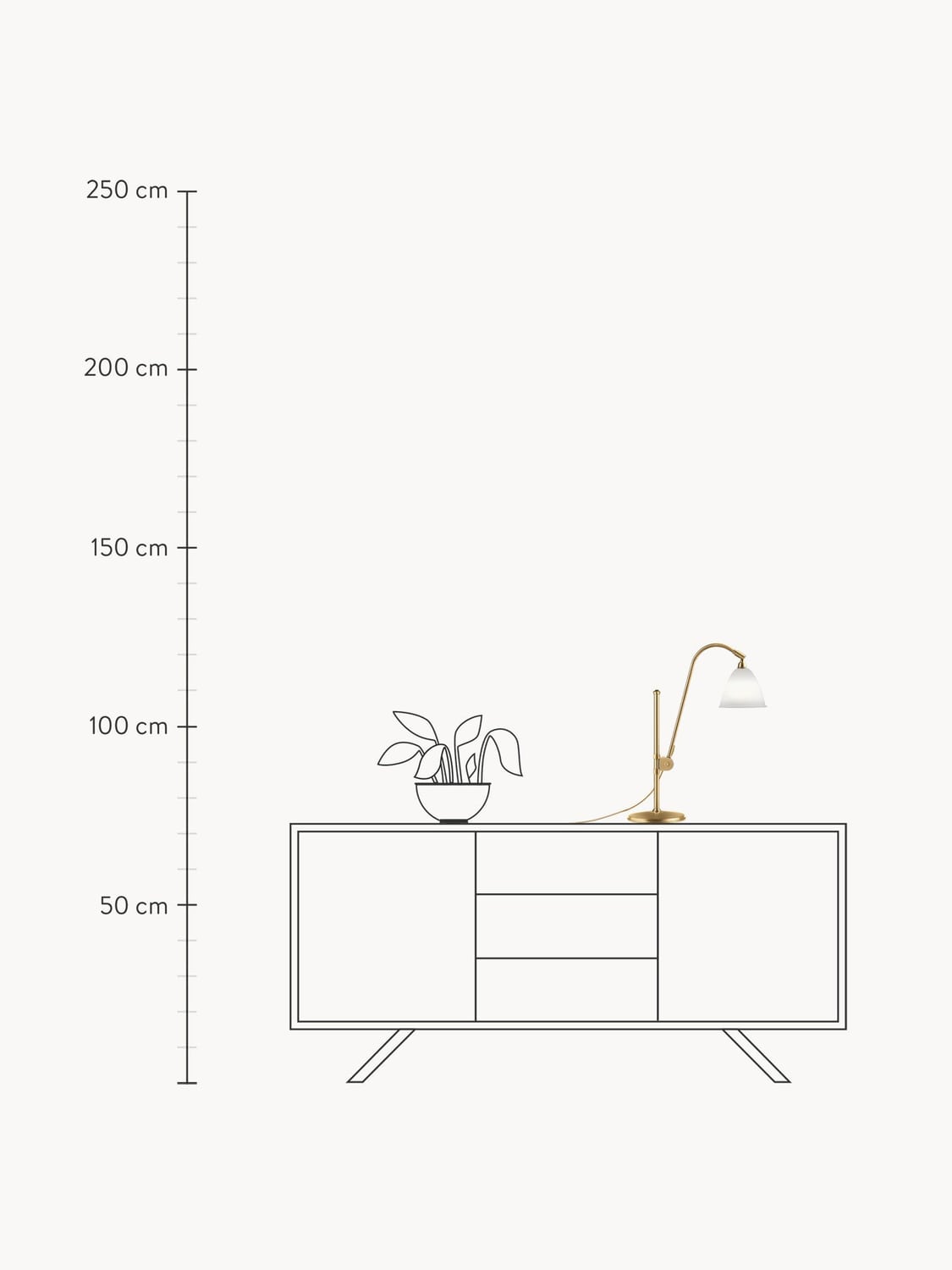 Ercole BL1 Large Height-Adjustable Table Lamp