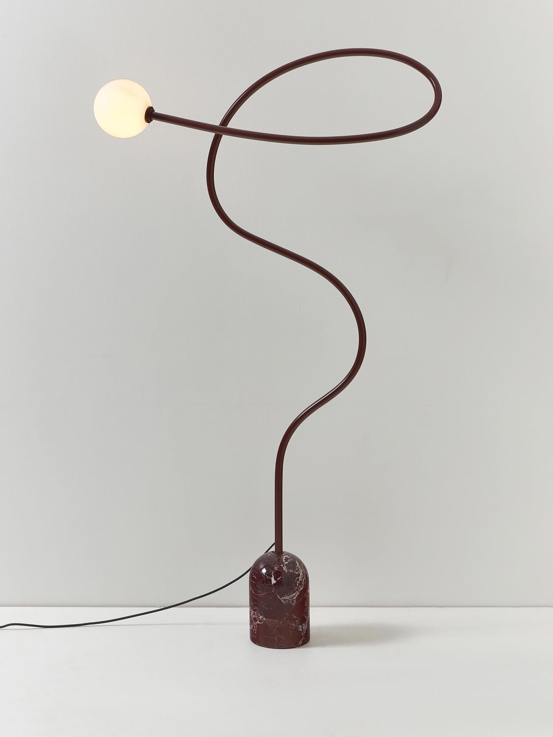 Bregano Floor Lamp with Marble Base