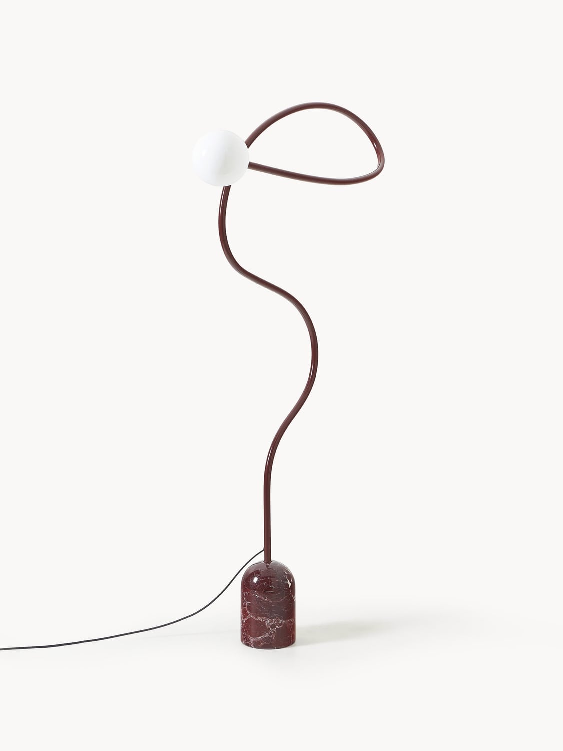 Bregano Floor Lamp with Marble Base