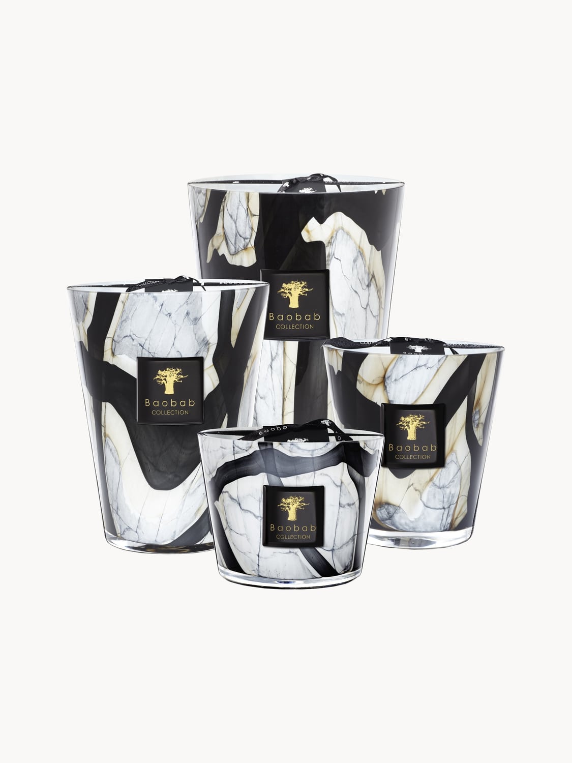 Arosio Five-Wick Scented Candle (Leather, Rose & Plum)