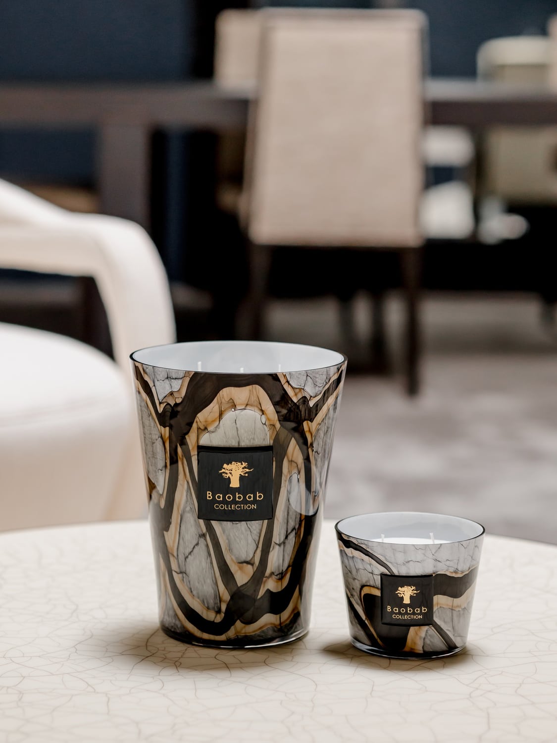 Arosio Five-Wick Scented Candle (Leather, Rose & Plum)