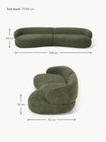 Corvara Teddy Bouclé Sofa (4-seater)