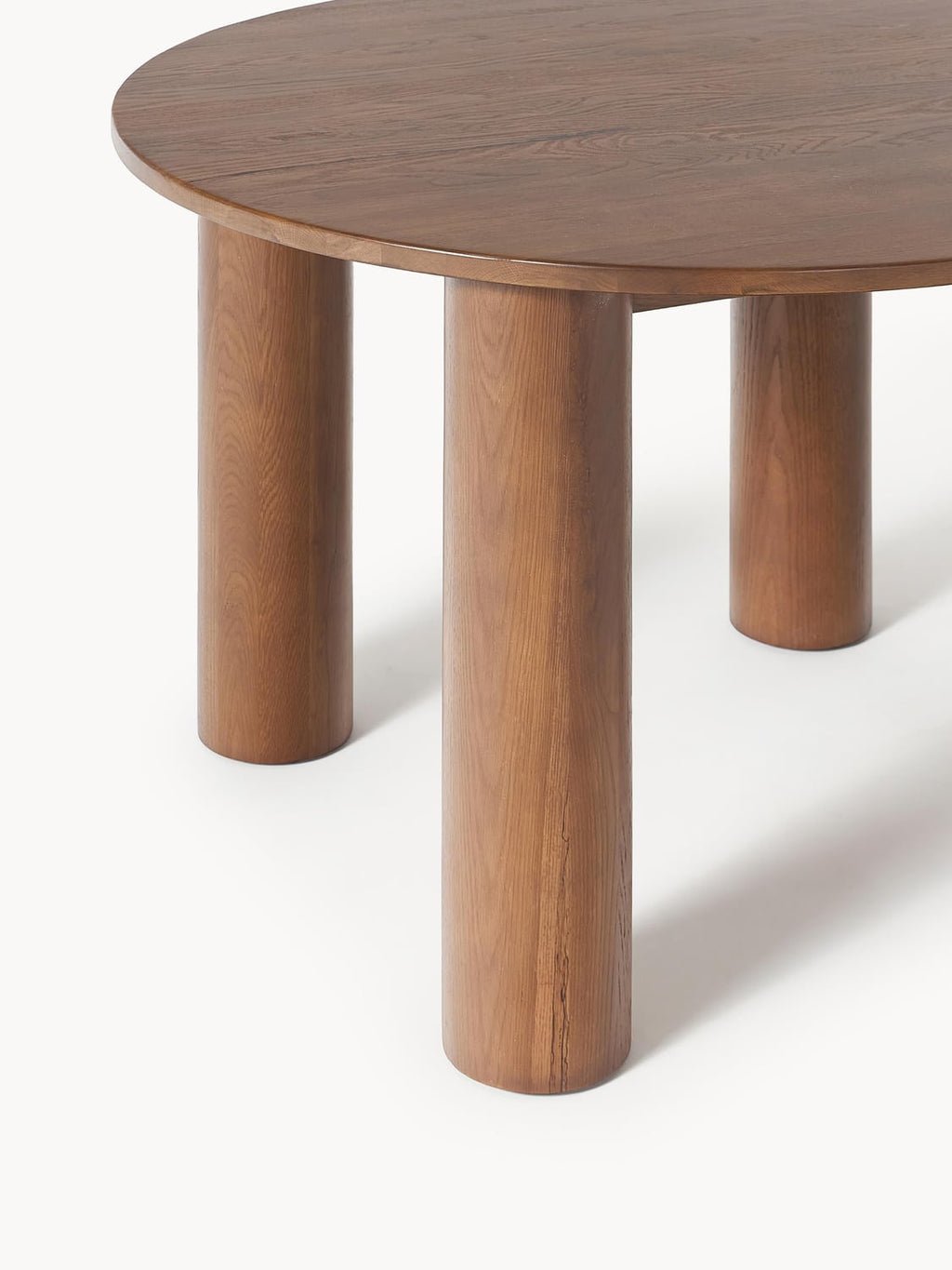 Sorico Round Oak Wood Dining Table, Ø 120 cm