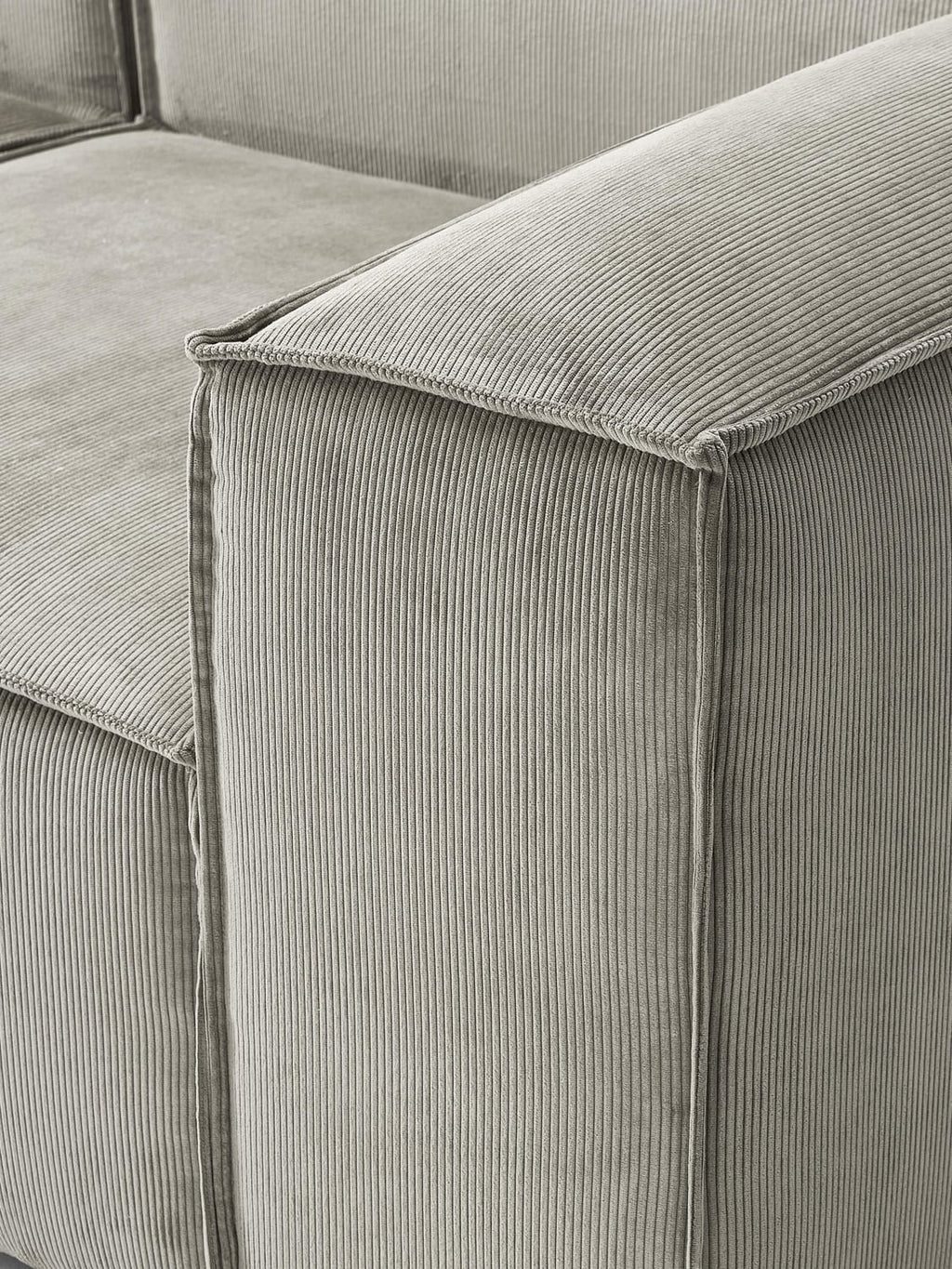 Tavordo Corduroy Modular Corner Sofa (4-seater)