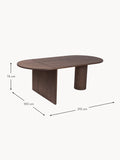 Gironico Extendable Oak Wood Dining Table, 160 - 210 x 100 cm