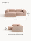 Tavordo Linen Blend Modular Corner Sofa (3-seater)