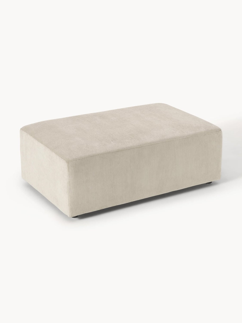 Gravedona Corduroy XL Ottoman, W 116 x D 72 cm