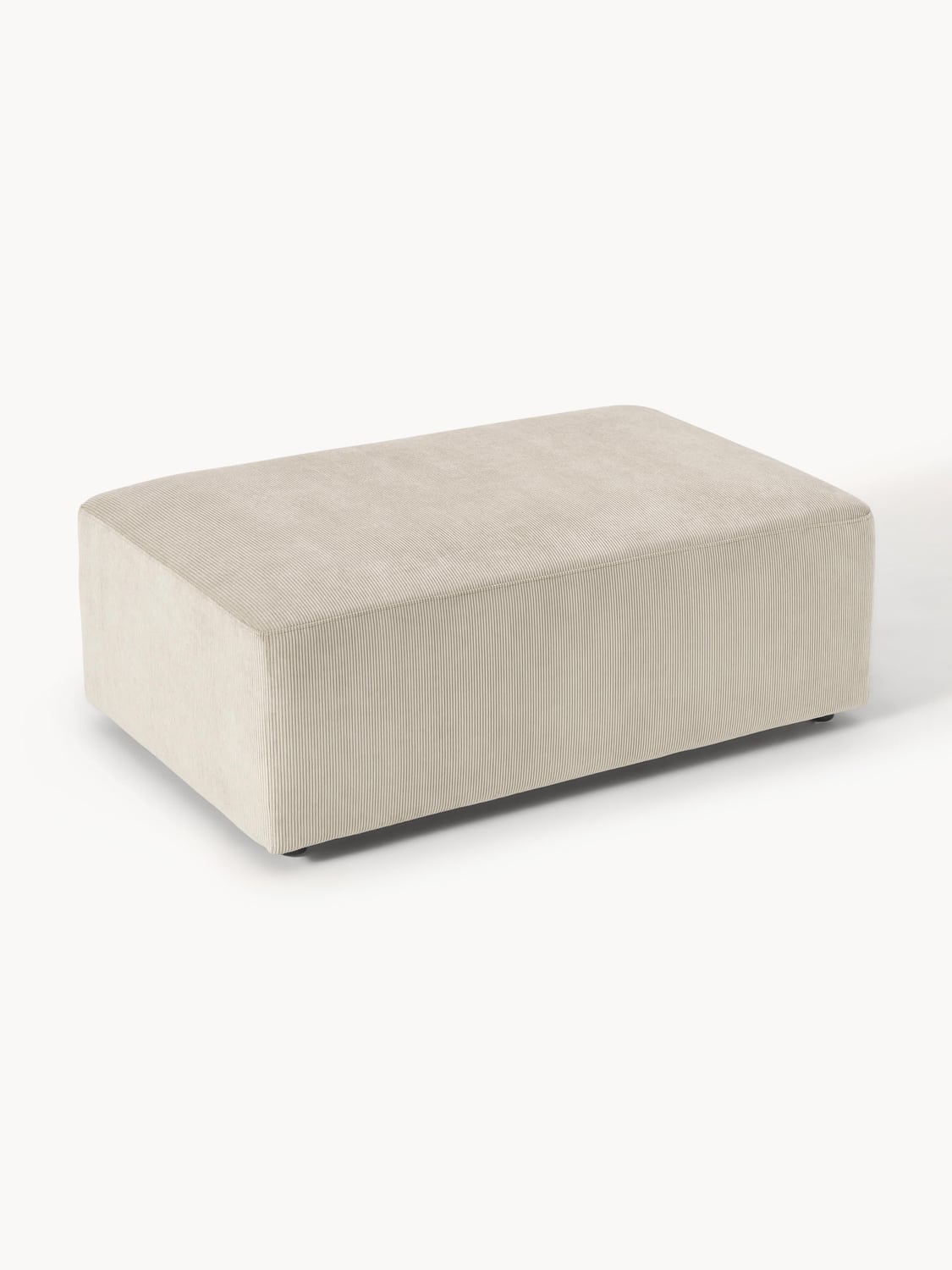 Gravedona Corduroy XL Ottoman, W 116 x D 72 cm