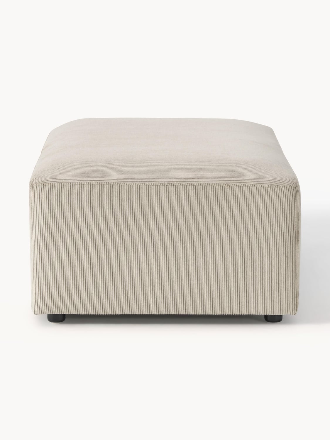 Gravedona Corduroy XL Ottoman, W 116 x D 72 cm