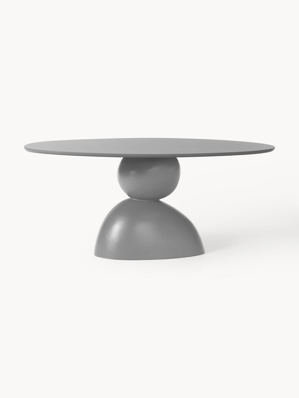 Pontelambro Oval Dining Table with Organic Design, 180 x 90 cm