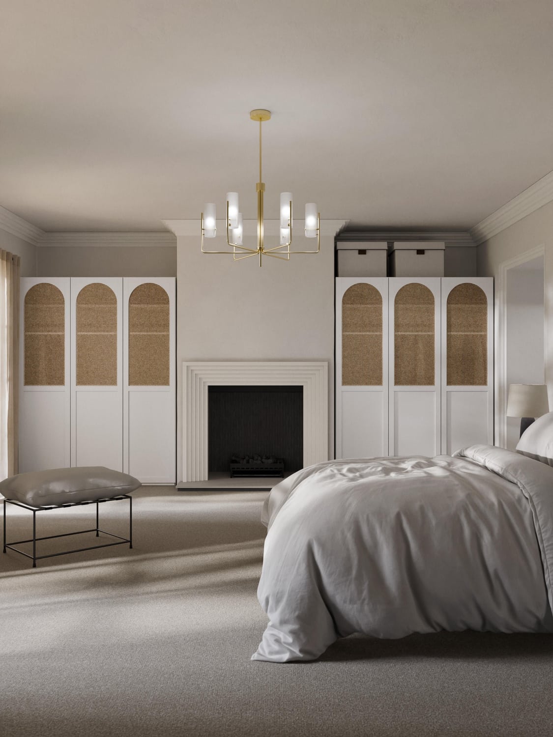 Schignano Modular Hinged Door Wardrobe Jeanne, 150 cm Wide — available in several sizes