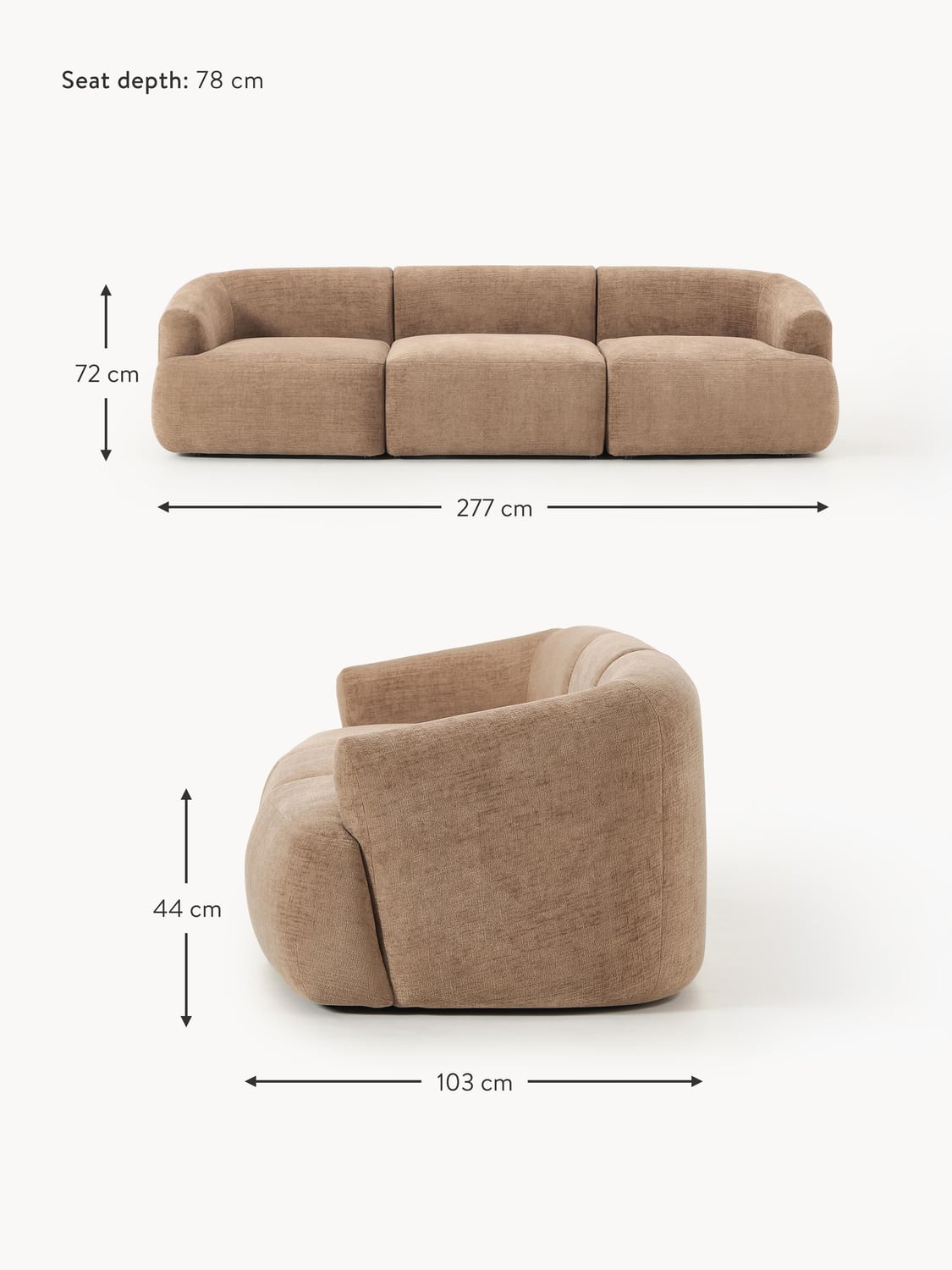 Lavena Modular Sofa (4-seater)