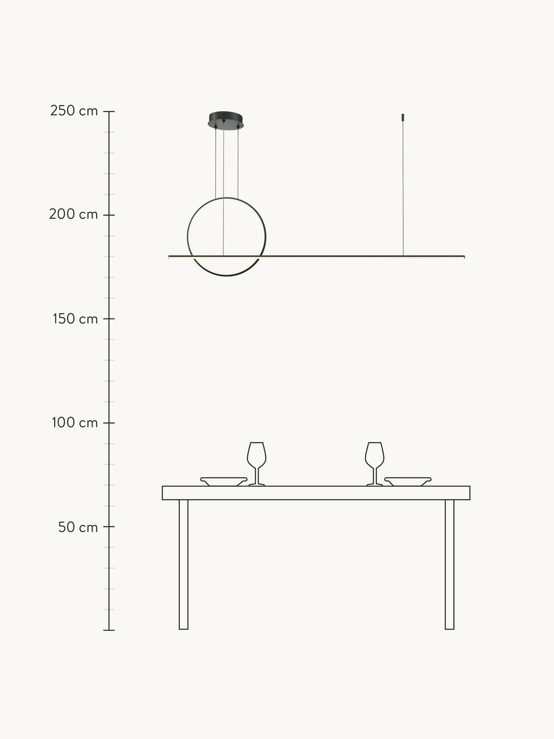 Griante LED Pendant Light with Colour Change