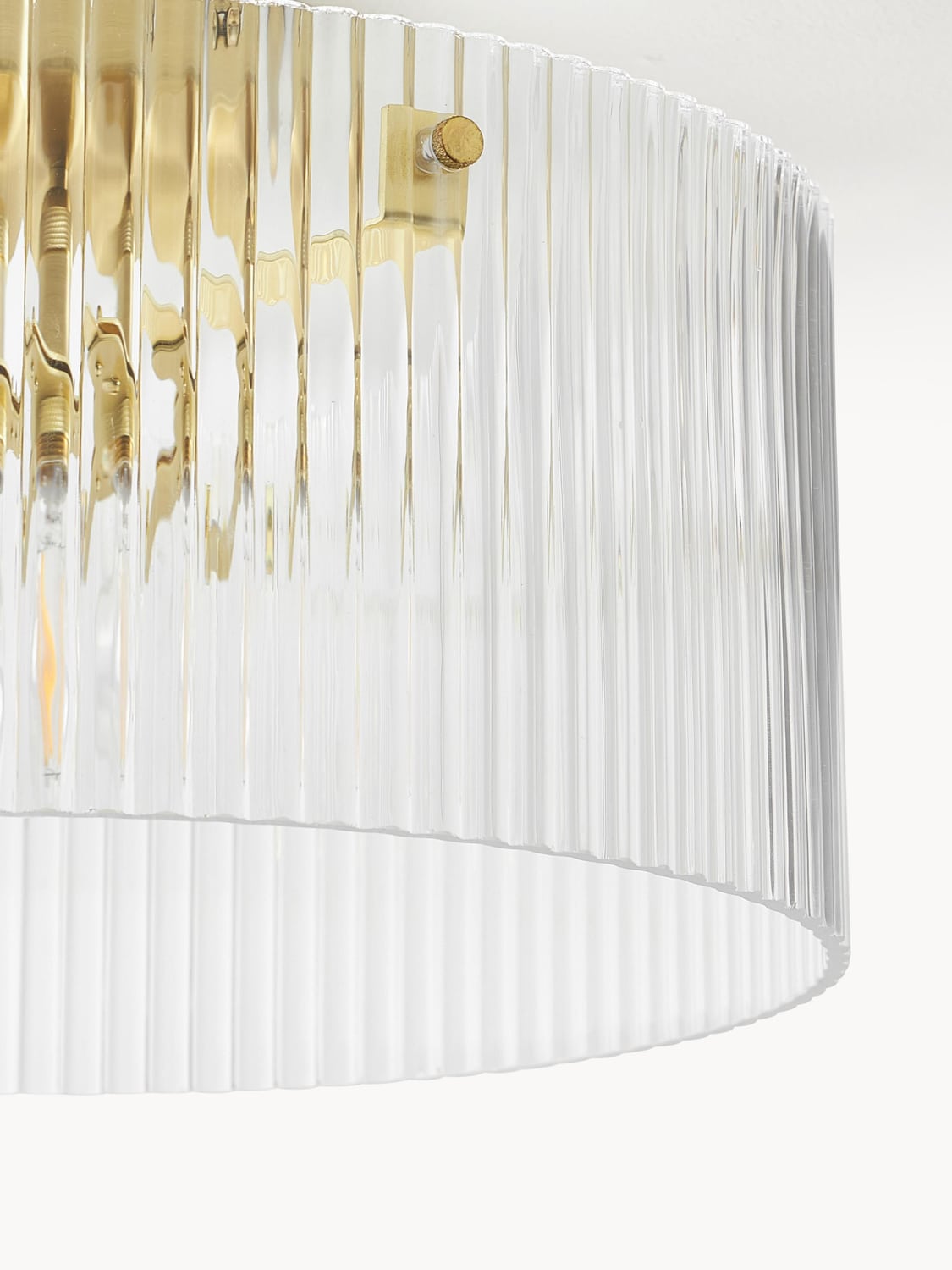 Urbino Ribbed Glass Ceiling Lamp