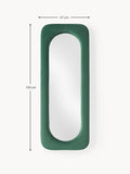 Albiolo Full-Length Wall Mirror with Velvet Frame