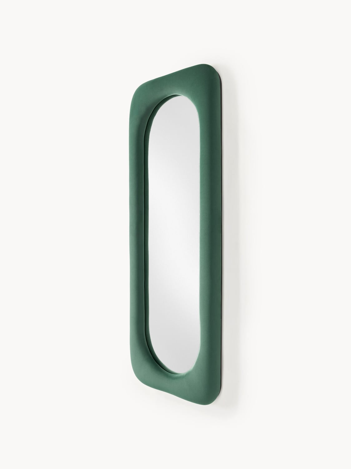 Albiolo Full-Length Wall Mirror with Velvet Frame