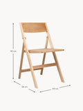 Inverigo Folding Birch Wood Dining Chair