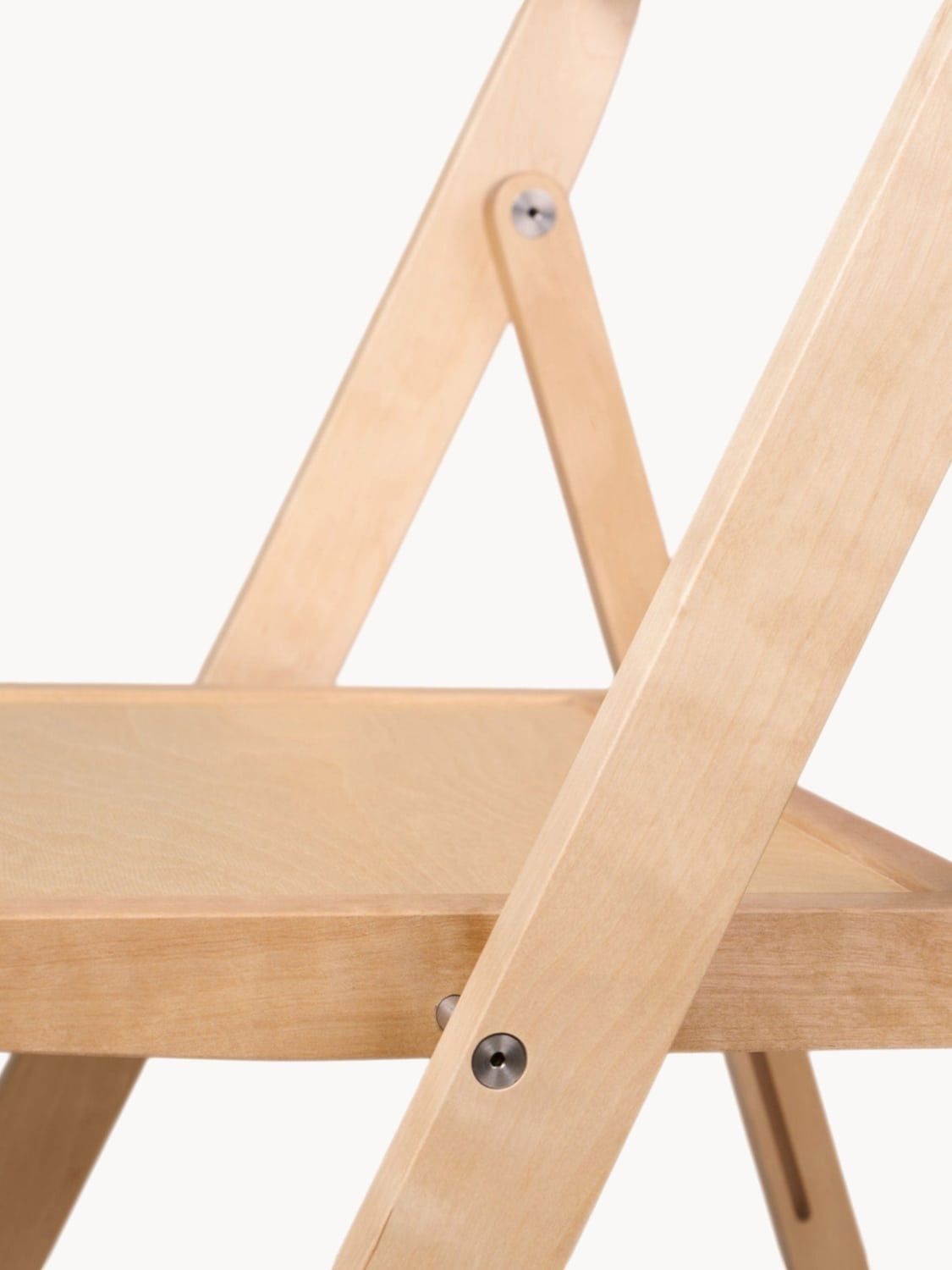 Inverigo Folding Birch Wood Dining Chair