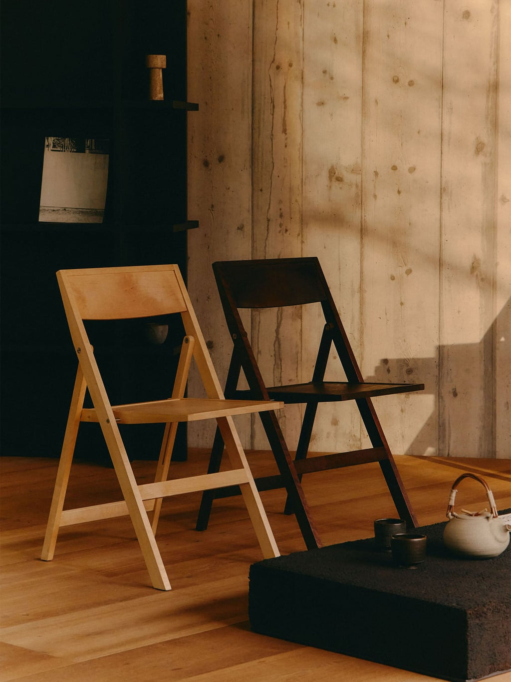 Inverigo Folding Birch Wood Dining Chair