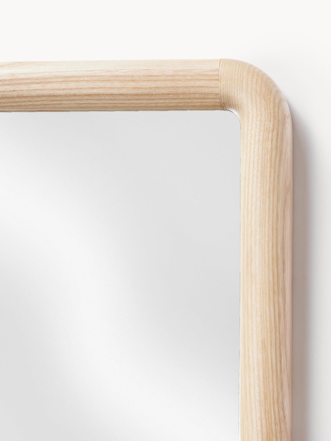 Lurate Wavy Wooden Full-Length Wall Mirror