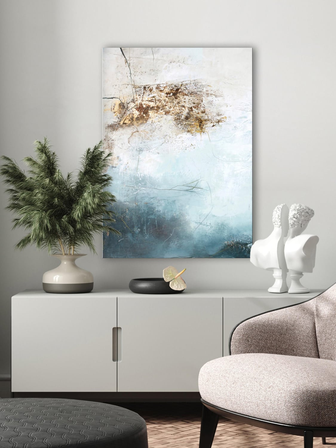 Colonno Hand-Painted Canvas Art