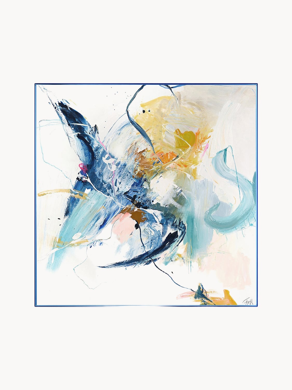 Falterra Hand-Embellished Canvas Print Confidential