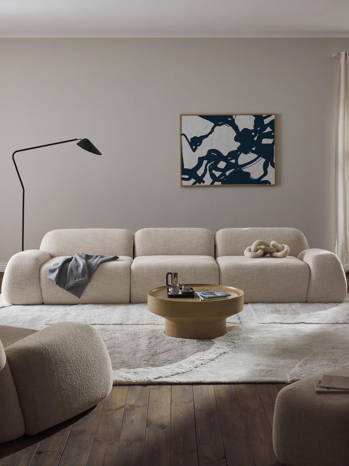 Bellara Modular Bouclé Sofa (4-seater)