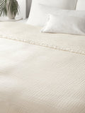 Lurate Cotton Bedspread with Fringes