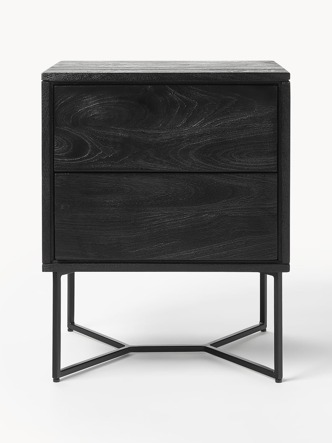 Bulgarograsso Mango Wood Bedside Table with Drawers