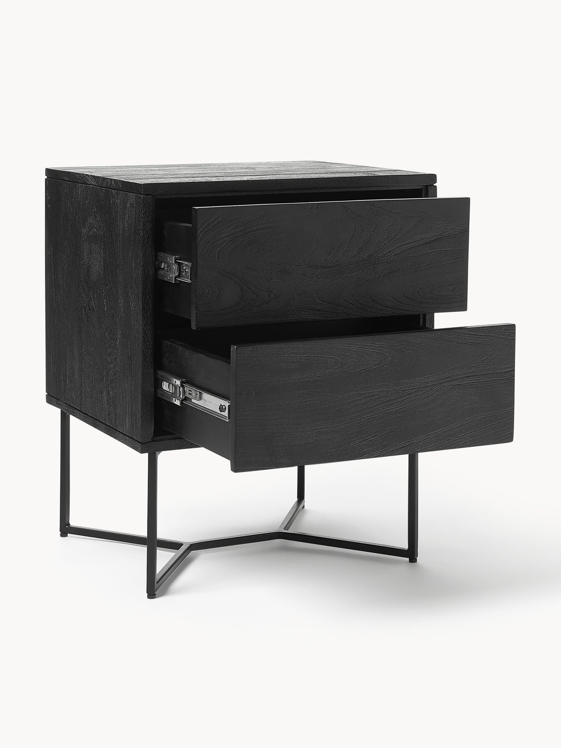Bulgarograsso Mango Wood Bedside Table with Drawers