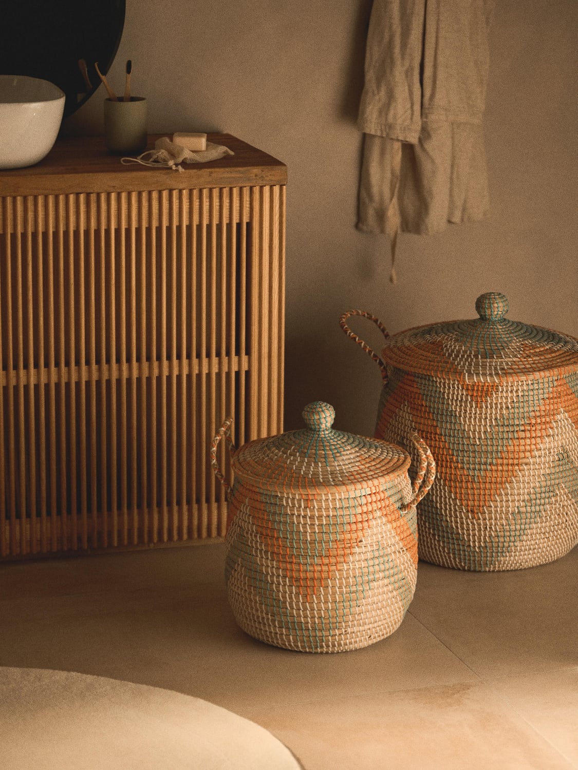 Arliano Storage Baskets with Lids (set of 2)