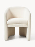 Turate Bouclé Dining Chair with Armrests