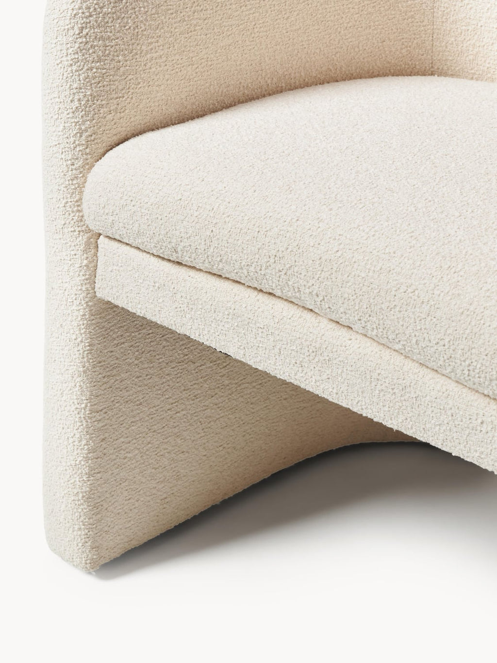 Turate Bouclé Dining Chair with Armrests