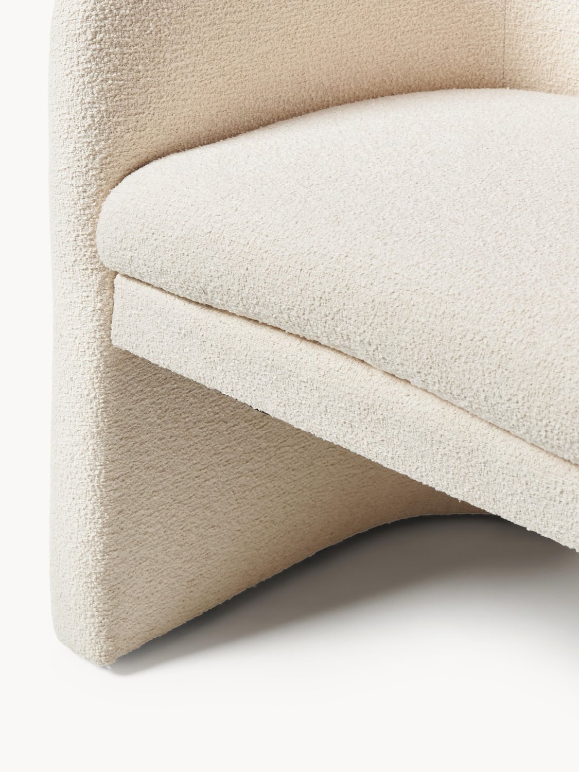 Turate Bouclé Dining Chair with Armrests