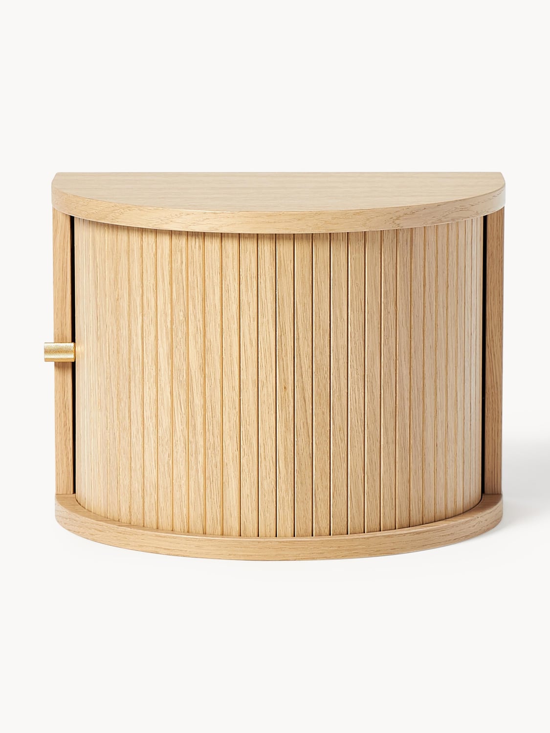 Zavattarello Wall-Mounted Bedside Table with Fluted Front