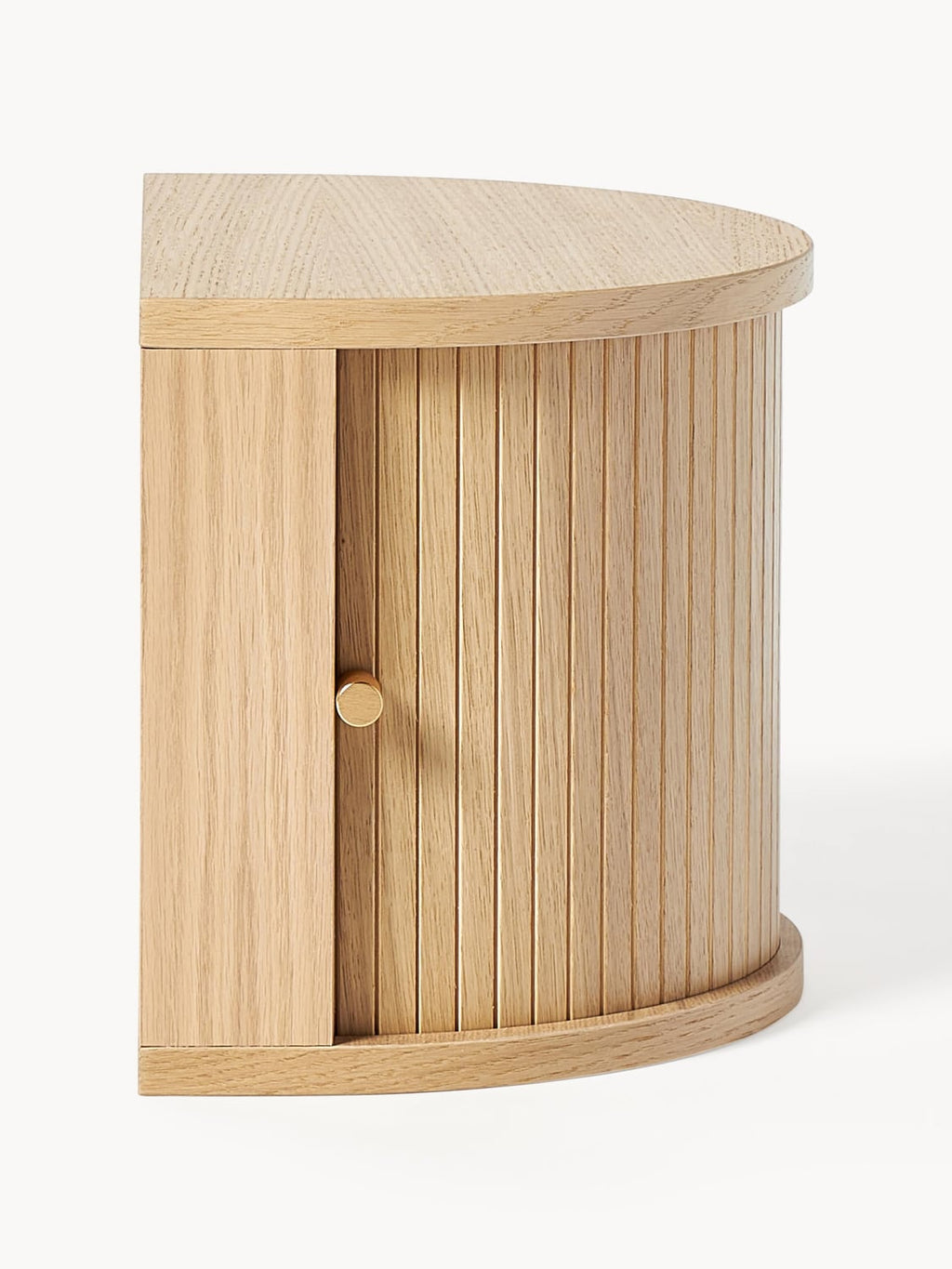 Zavattarello Wall-Mounted Bedside Table with Fluted Front