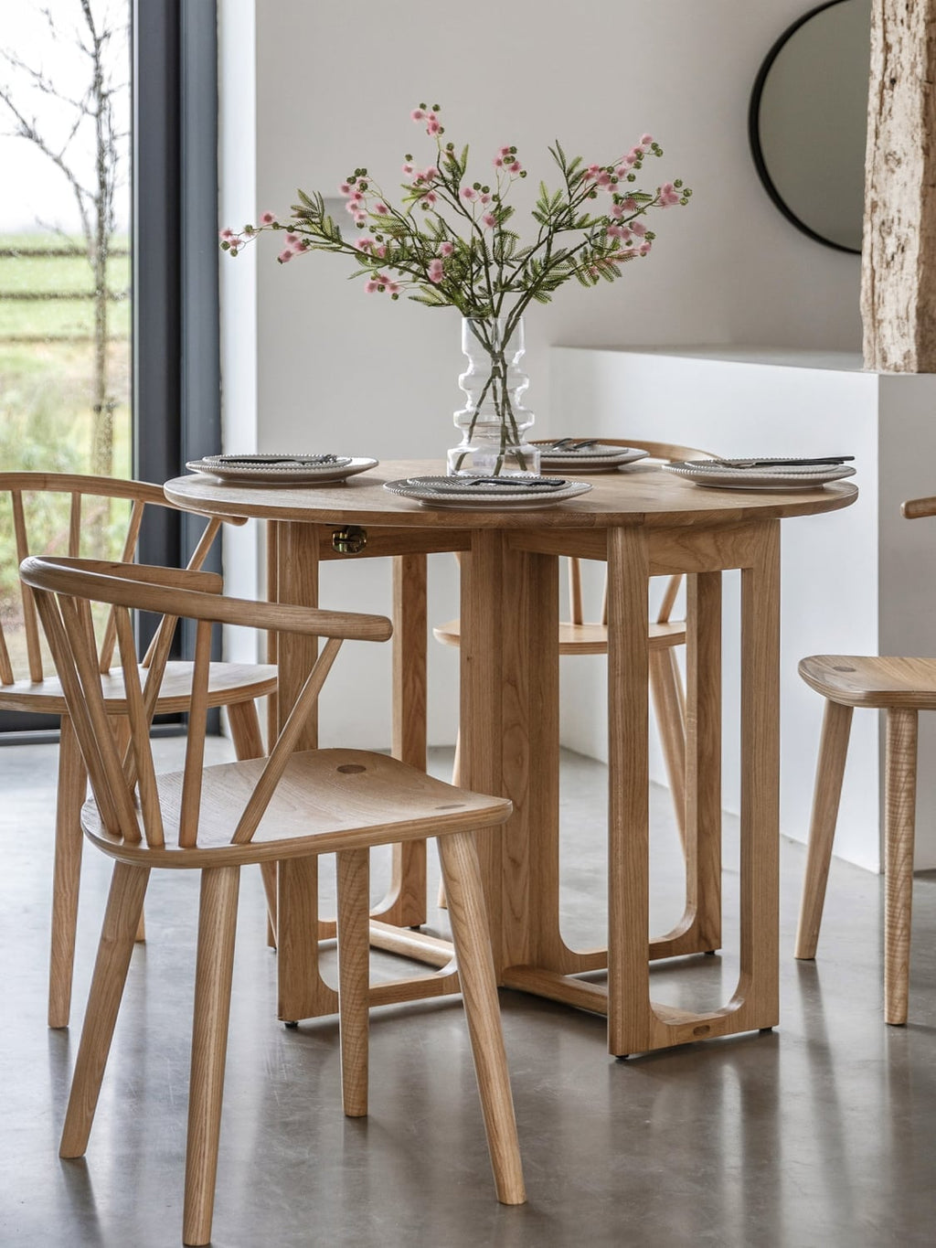 Novellara Round Folding Dining Table, Ø 100 cm