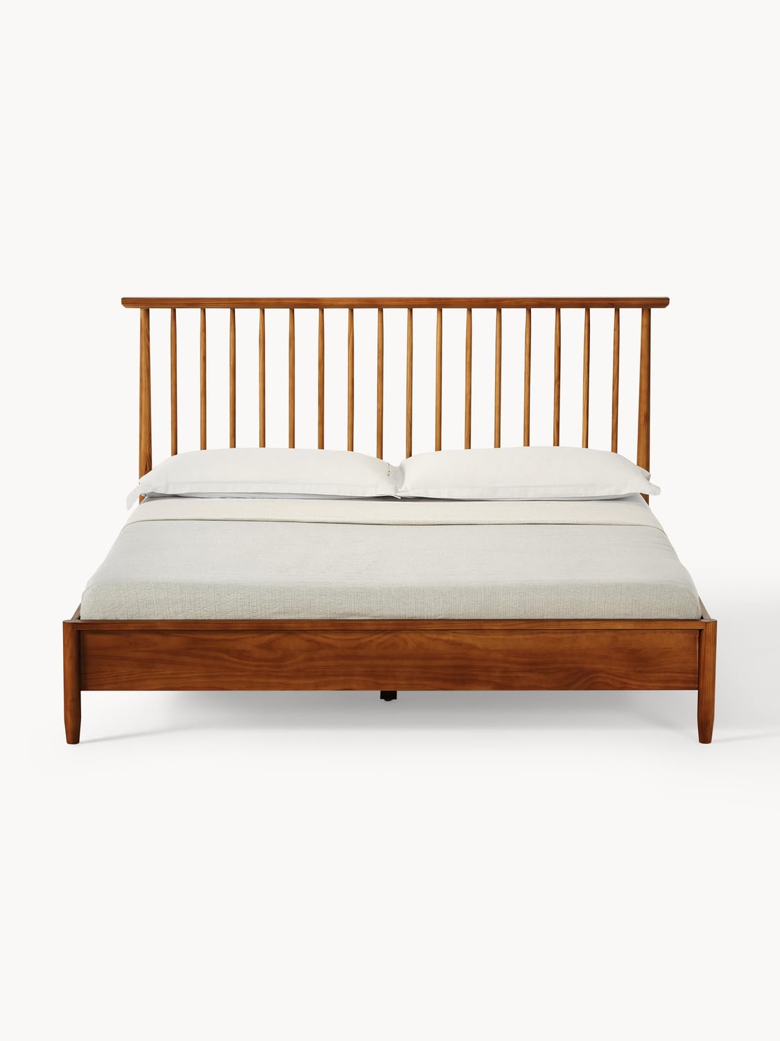Novedrate Pine Wood Bed with Headboard