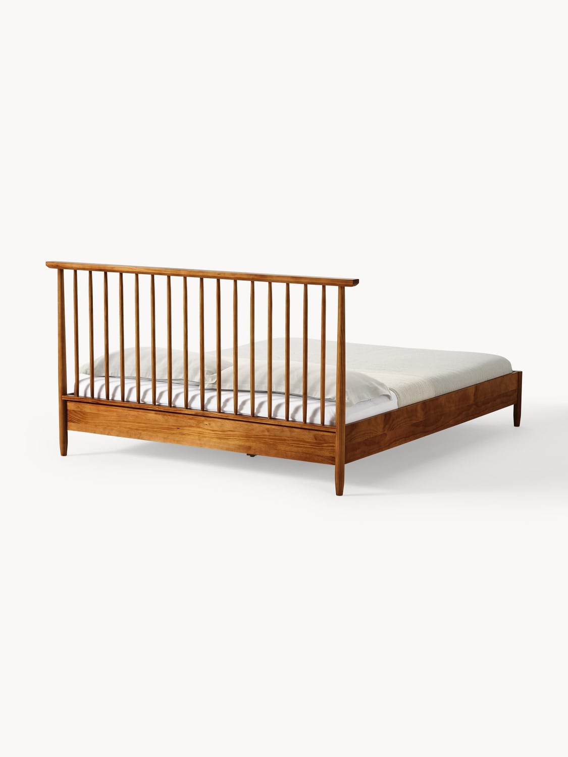 Novedrate Pine Wood Bed with Headboard