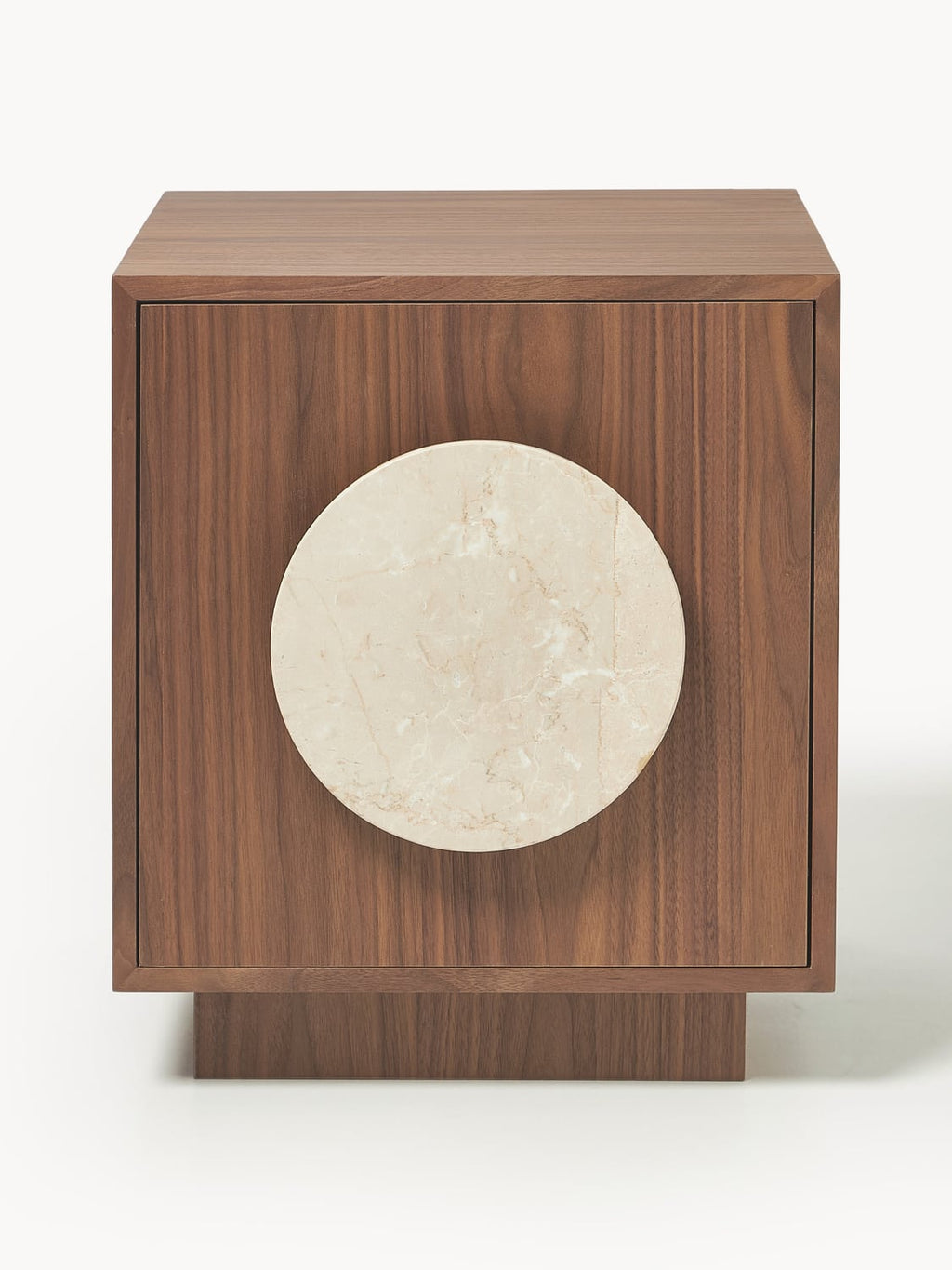 Pusiano Bedside Table with Travertine Handle