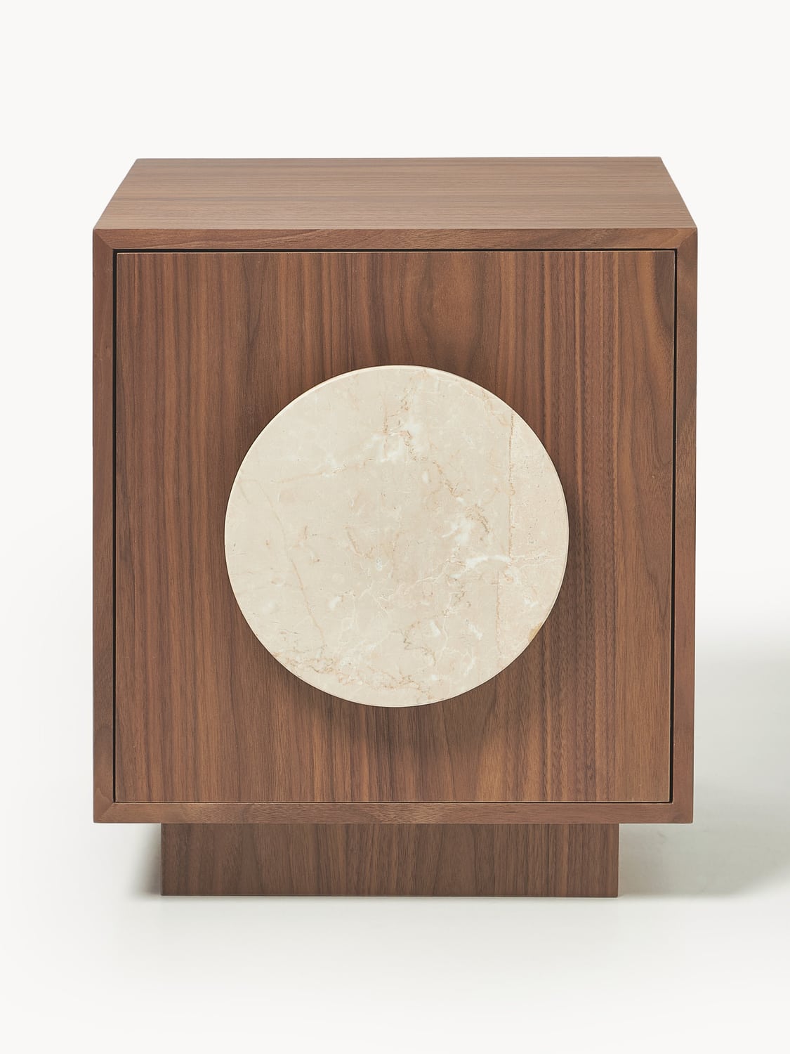 Pusiano Bedside Table with Travertine Handle