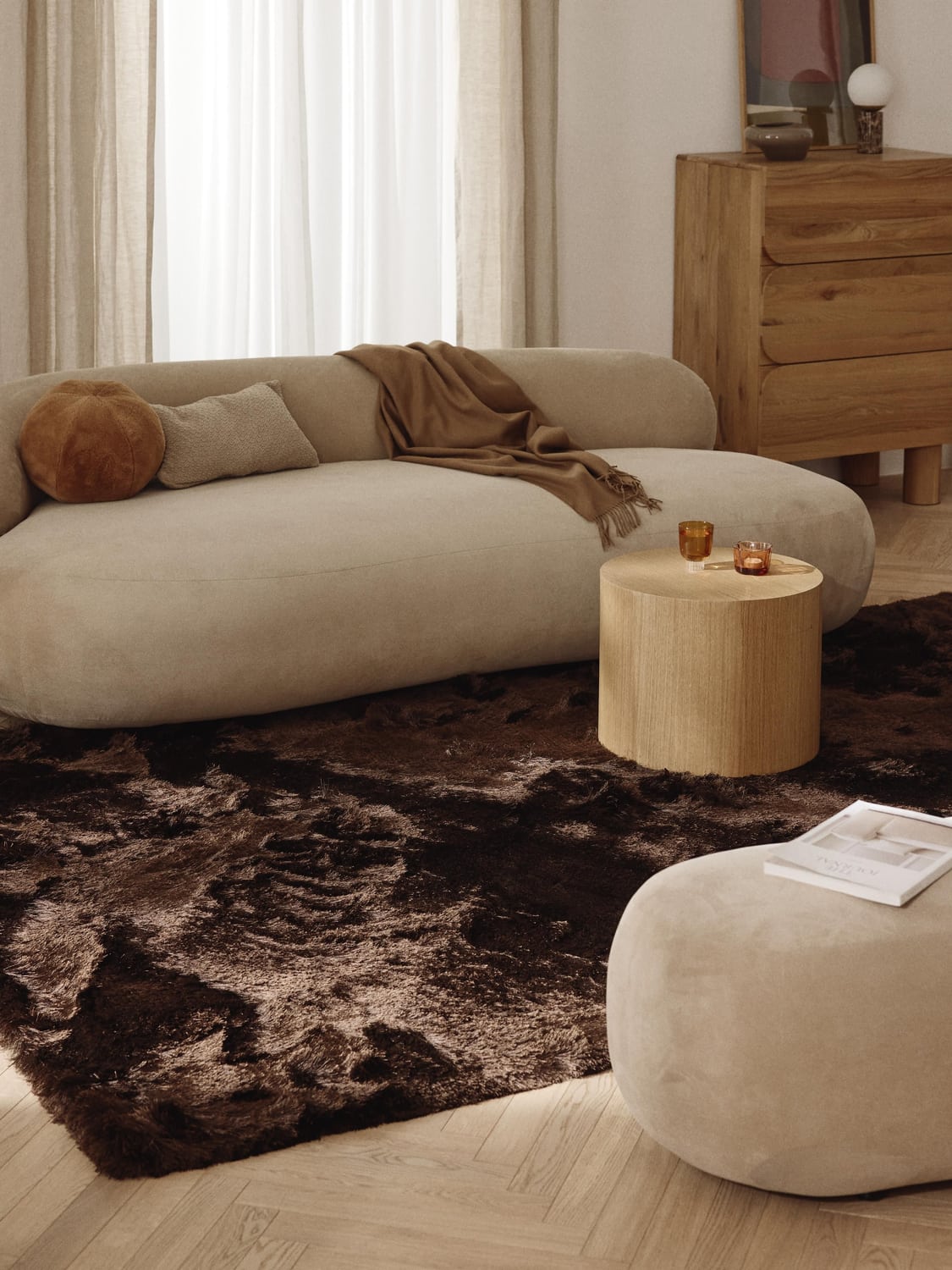 Carlazzo Shiny Long-Pile Rug